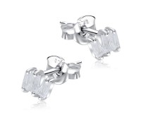 Charming Designed With CZ Stone Silver Ear Stud STS-5507